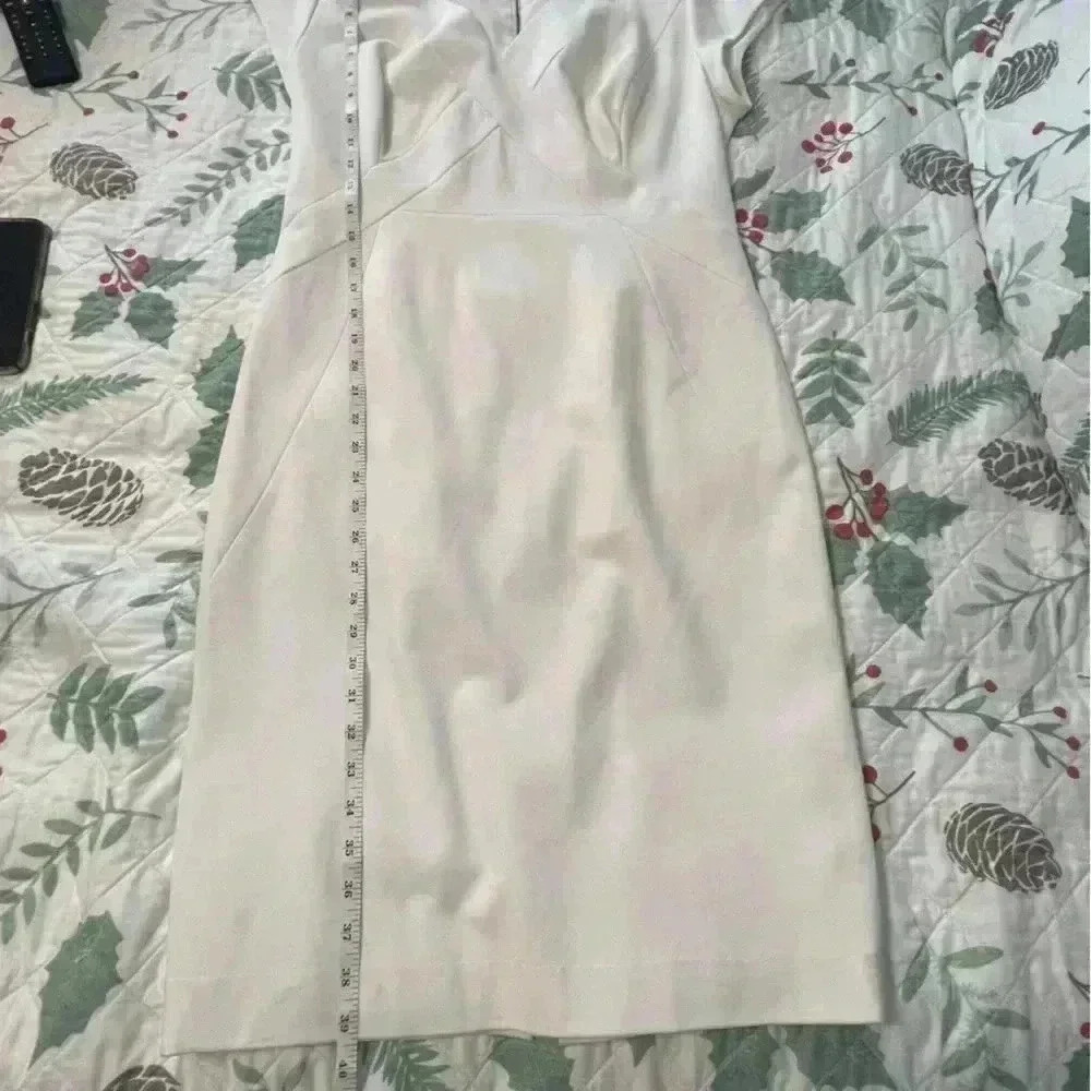 Classiques Entier Women’s size 12 White Pencil Dress. Cap sleeve. Double zip - Picture 15 of 15